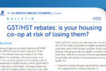 GST/HST rebates: is your housing co-op at risk of losing them?
