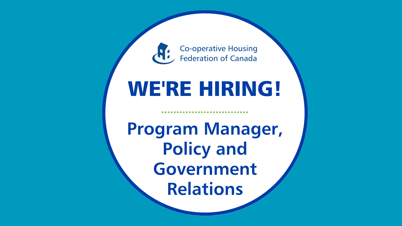 We’re hiring: Program Manager, Policy and Government Relations