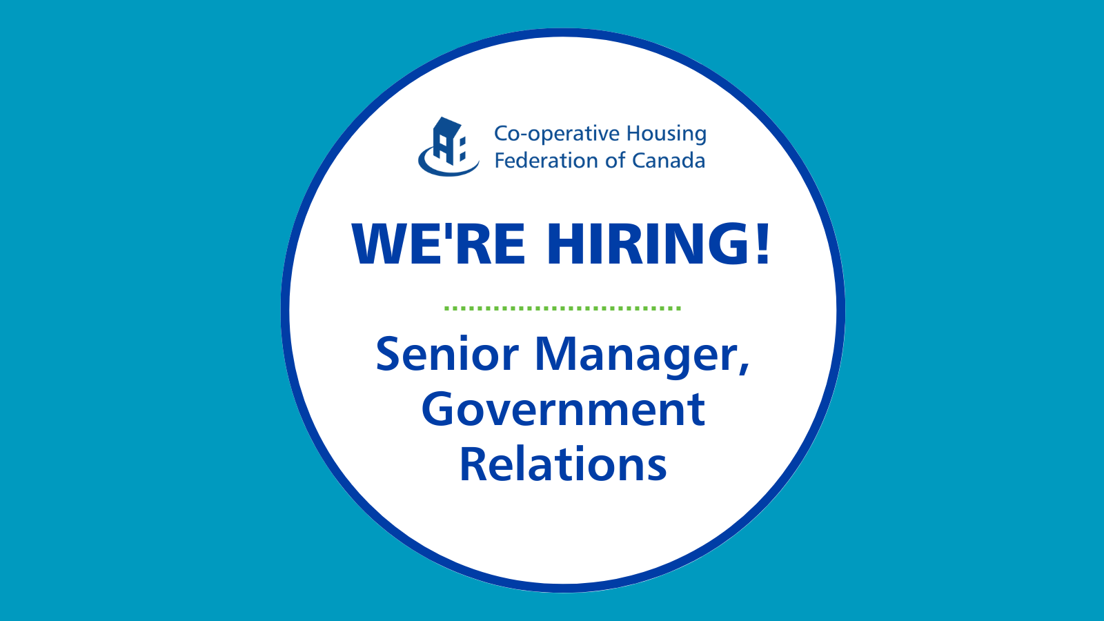 We’re hiring: Senior Manager, Government Relations