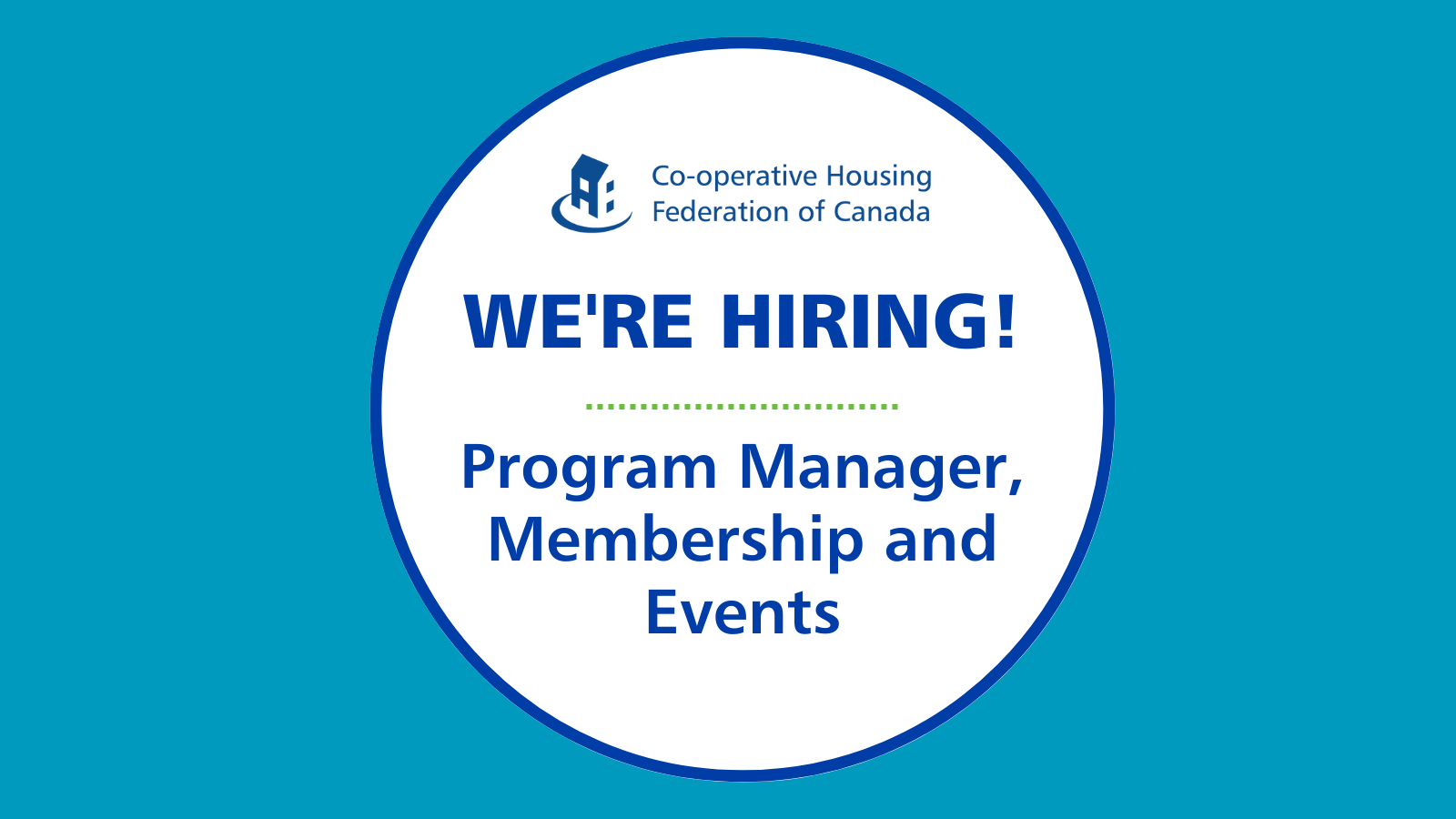 Job Posting: Program Manager, Membership and Events