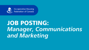 JOB POSTING: Manager, Communications and Marketing