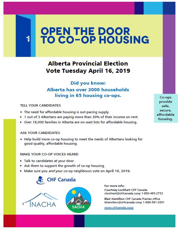 Alberta provincial election: Help open the door to co-op housing