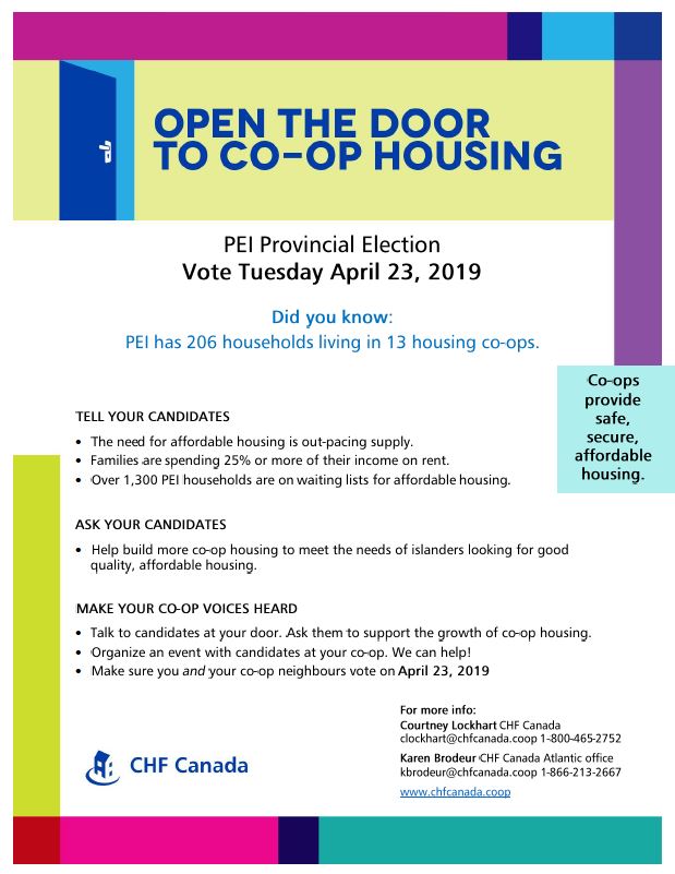 PEI provincial election: Help open the door to co-op housing