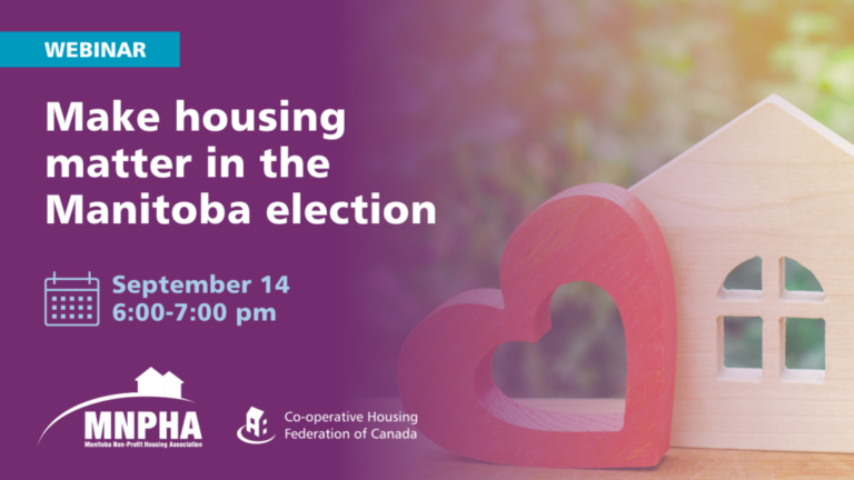 Speak up for co-op housing in Manitoba election 2023
