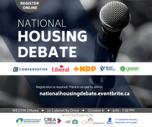 National Housing Debate, October 6